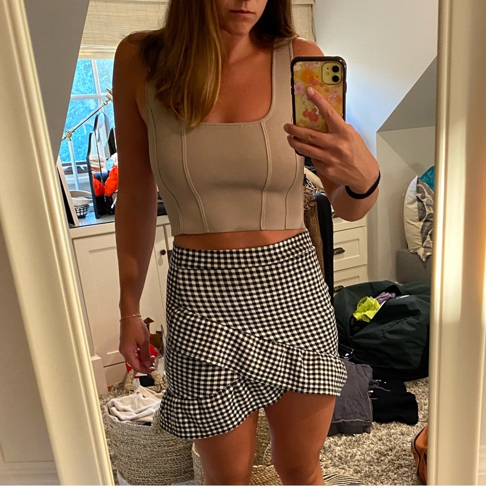 Boohoo plaid skirt
